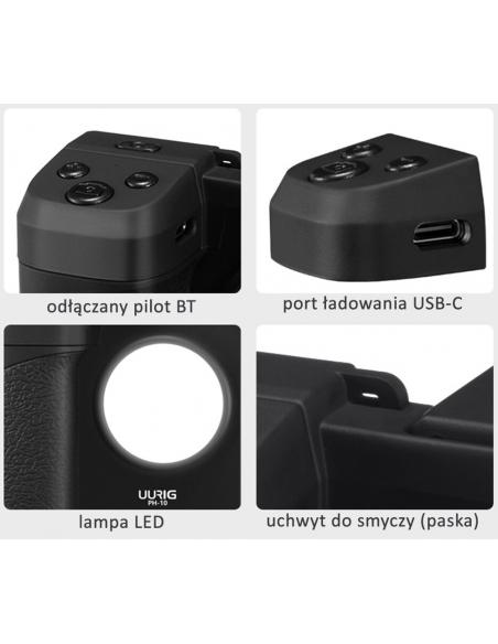 Uchwyt z oświetleniem i pilotem BT do telefonu UURIG PH-10