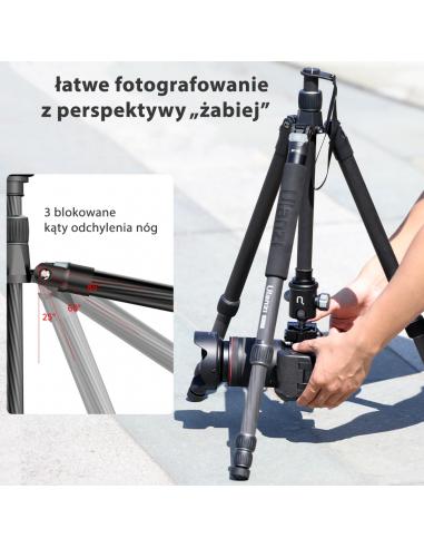 Statyw karbonowy z głowicą panoramiczną Ulanzi...