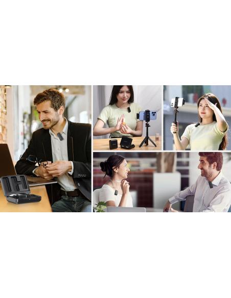 Bezprzewodowy mikrofon krawatowy WiFi 2,4 GHz Ulanzi UW-MIC 10P