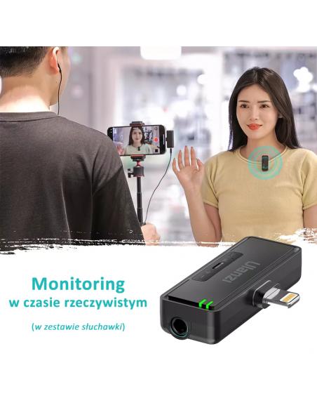 Bezprzewodowy mikrofon krawatowy WiFi 2,4 GHz Ulanzi UW-MIC 10P