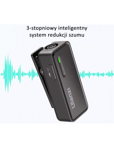 Bezprzewodowy mikrofon krawatowy WiFi 2,4 GHz...