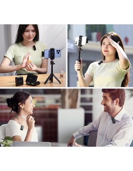 Bezprzewodowy mikrofon krawatowy WiFi 2,4 GHz Ulanzi UW-MIC 10T