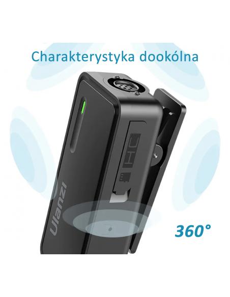 Bezprzewodowy mikrofon krawatowy WiFi 2,4 GHz Ulanzi UW-MIC 10T