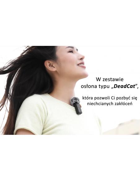 Bezprzewodowy mikrofon krawatowy WiFi 2,4 GHz Ulanzi UW-MIC 10T