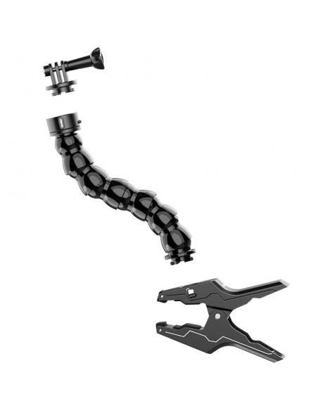 Klips z elastycznym ramieniem i magnetyczną szybkozłączką do kamer sportowych GoPro