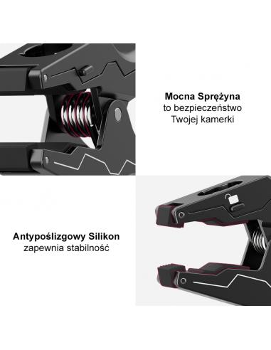 Klips z elastycznym ramieniem i magnetyczną...