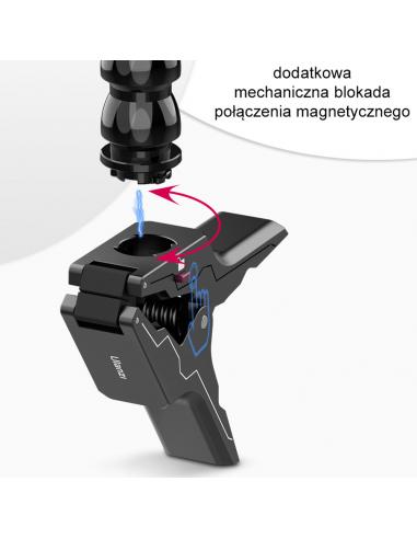 Klips z elastycznym ramieniem i magnetyczną...