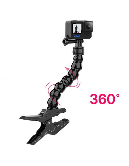 Klips z elastycznym ramieniem i magnetyczną szybkozłączką do kamer sportowych GoPro