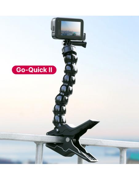 Klips z elastycznym ramieniem i magnetyczną szybkozłączką do kamer sportowych GoPro