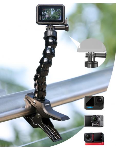 Klips z elastycznym ramieniem i magnetyczną szybkozłączką do kamer sportowych GoPro