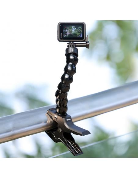 Klips z elastycznym ramieniem i magnetyczną szybkozłączką do kamer sportowych GoPro