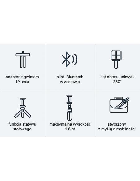 Statyw / selfie stick z pilotem Bluetooth Ulanzi SK-03