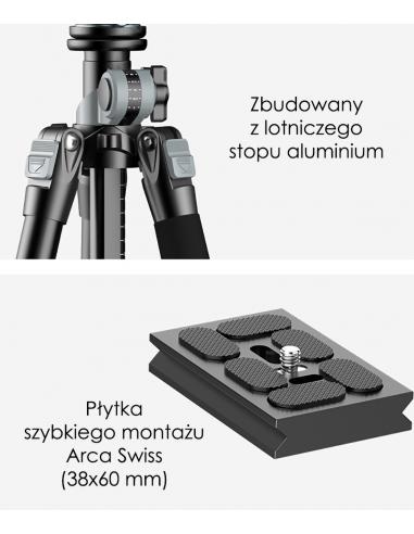 Statyw / monopod aluminiowy z głowicą...