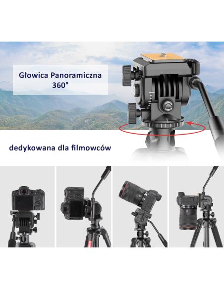 Statyw / monopod z głowicą panoramiczną Ulanzi U-Select VT-02