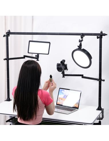 Studyjny statyw biurkowy DIY z belką poziomą...