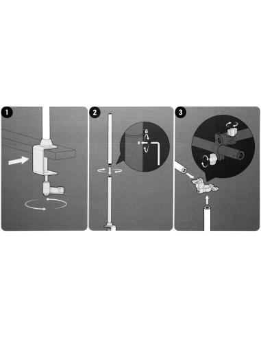Studyjny statyw biurkowy DIY z belką poziomą...