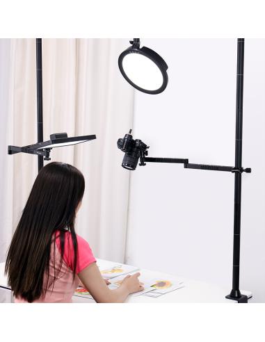 Studyjny statyw biurkowy DIY z belką poziomą...