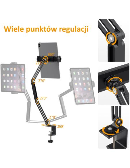 Statyw biurkowy z uchwytem na tablet lub telefon Ulanzi VIJIM HP001