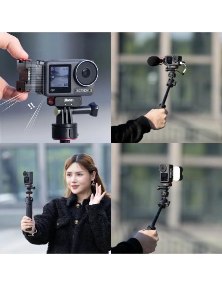 Magnetyczne mocowanie typu zimna stopka Ulanzi OA-19 do kamery sportowej DJI OSMO Action 3