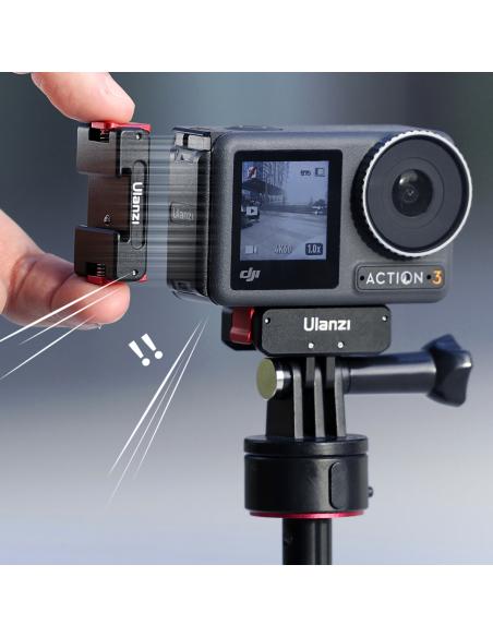 Magnetyczne mocowanie typu zimna stopka Ulanzi OA-19 do kamery sportowej DJI OSMO Action 3