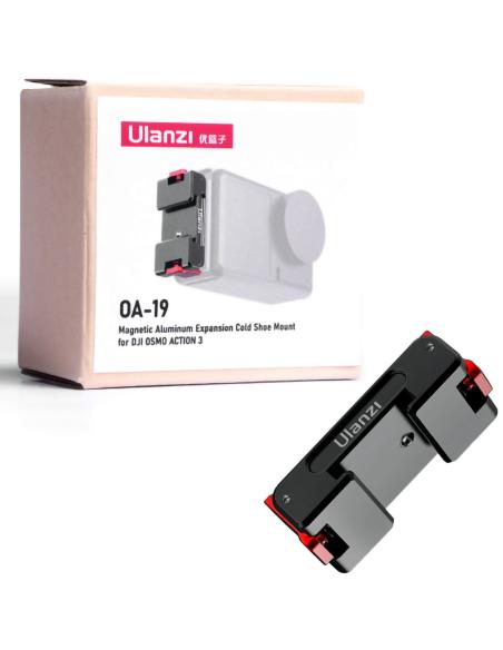Magnetyczne mocowanie typu zimna stopka Ulanzi OA-19 do kamery sportowej DJI OSMO Action 3