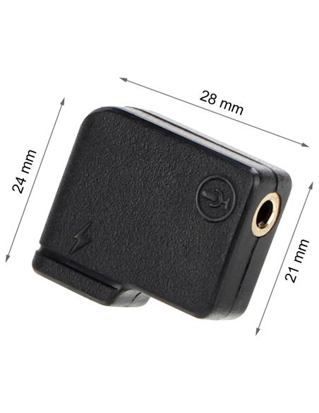 Adapter Cynova do zewnętrznych mikrofonów 3,5mm do kamery DJI Osmo Action