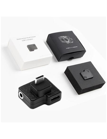 Adapter Cynova do zewnętrznych mikrofonów 3,5mm do kamery DJI Osmo Action