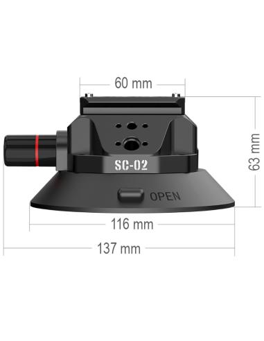 Przyssawka 4,5″ Ulanzi SC-02 z mocowaniem Magic...