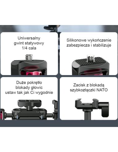 Przyssawka 4,5″ Ulanzi SC-02 z mocowaniem Magic...