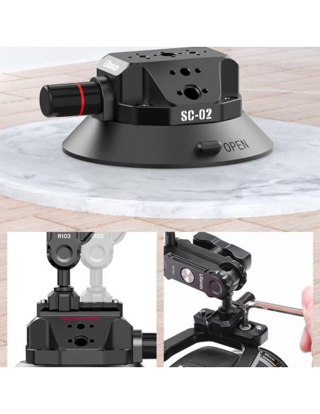 Przyssawka 4,5″ Ulanzi SC-02 z mocowaniem Magic Arm i szyną NATO