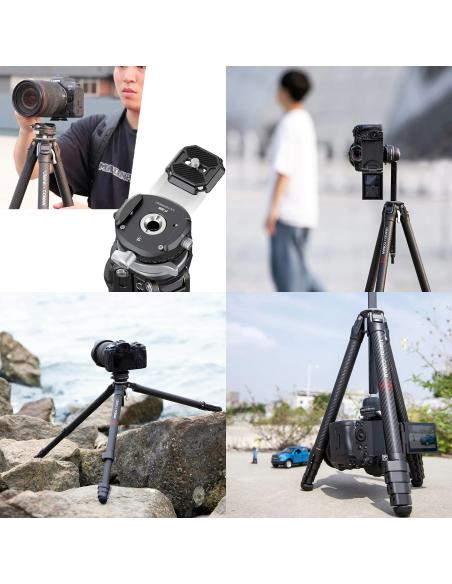 Karbonowy statyw fotograficzny ULANZI & COMAN ZERO F38 z głowicą panoramiczną