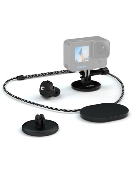 Wielofunkcyjny magnetyczny uchwyt UURIG BH-06 do kamery sportowej typu GoPro