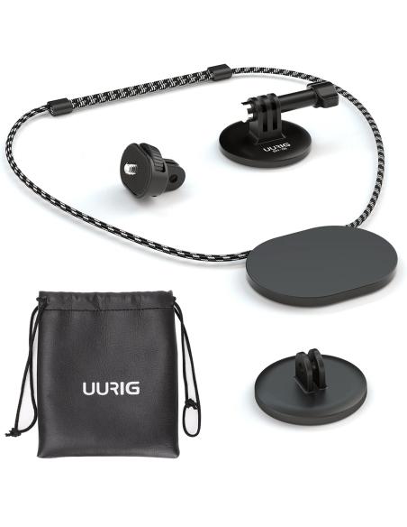 Wielofunkcyjny magnetyczny uchwyt UURIG BH-06 do kamery sportowej typu GoPro