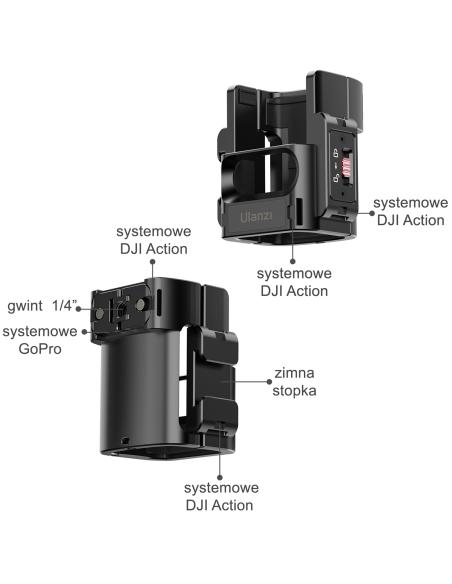 Adapter Rozszerzający ULANZI PK-06 do kamery sportowej DJI Osmo Pocket 3