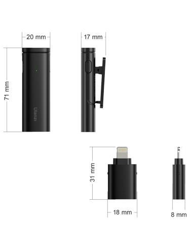 Bezprzewodowy Mikrofon Krawatowy ULANZI WM-10 I