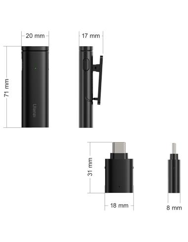 Bezprzewodowy Mikrofon Krawatowy ULANZI WM-10 T