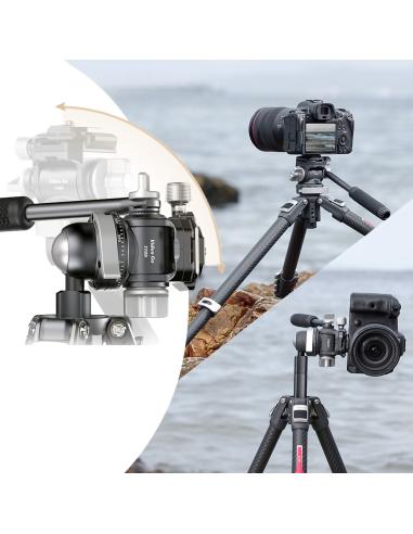 Karbonowy statyw z panoramiczną głowicą filmową...
