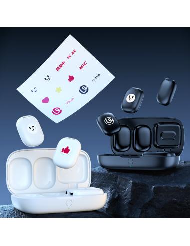 Bezprzewodowe mikrofony krawatowe WiFi 2,4 GHz...