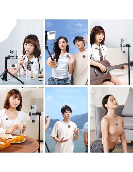 Bezprzewodowe mikrofony krawatowe WiFi 2,4 GHz Ulanzi Tiny MIC A30 z USB-C