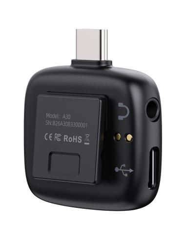 Bezprzewodowe mikrofony krawatowe WiFi 2,4 GHz...