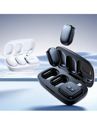 Bezprzewodowe mikrofony krawatowe WiFi 2,4 GHz...