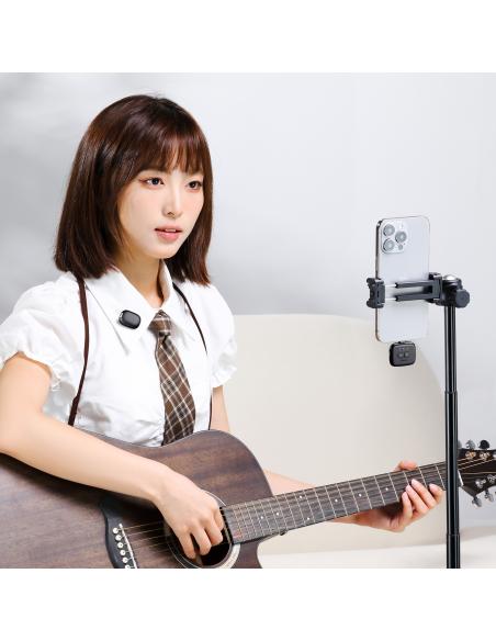 Bezprzewodowe mikrofony krawatowe WiFi 2,4 GHz Ulanzi Tiny MIC A30 z USB-C