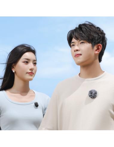 Bezprzewodowe mikrofony krawatowe WiFi 2,4 GHz...